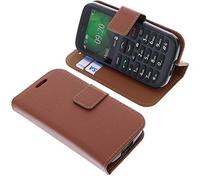 foto-kontor Cover compatible with Doro 1370 book-style brown case