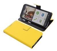 foto-kontor Cover compatible with Emporia Smart 5 book-style yellow case