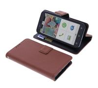 foto-kontor Cover compatible with Emporia Smart 5 Mini book-style brown case