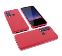 foto-kontor Protective case compatible with CAT S75 rubber TPU mobile phone cover red