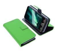 foto-kontor Wallet Case Compatible with Doro Aurora A10 Protective Book Style Phone Protection Cover Bookstyle Stand Mobile Card Holder Smartphone green