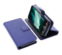 foto-kontor Wallet Case Compatible with Doro Aurora A10 Protective Book Style Phone Protection Cover Bookstyle Stand Mobile Card Holder Smartphone blue