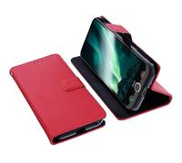foto-kontor Wallet Case Compatible with Doro Aurora A30 Protective Book Style Phone Protection Cover Bookstyle Stand Mobile Card Holder Smartphone red
