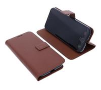 foto-kontor Wallet Case Compatible with Doro Aurora A30 Protective Book Style Phone Protection Cover Bookstyle Stand Mobile Card Holder Smartphone brown