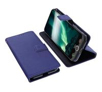 foto-kontor Wallet Case Compatible with Doro Aurora A30 Protective Book Style Phone Protection Cover Bookstyle Stand Mobile Card Holder Smartphone blue