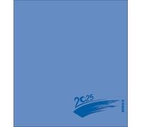 Foto-Malen-Basteln Bastelkalender blau 2025: Fotokalender zum Selbstgestalten. Do-it-yourself Kalender mit festem Fotokarton. Edle Folienprägung. Format: 21,5 x 24 cm