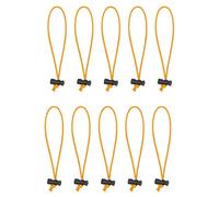 Foto&Tech 10 PCS Multipurpose Extra Thick Extra Long Toggle Tie/Elastic Cable Tie&Organizer Adjustable/Cable Strap/Instant Clutter Killer/Tangle Tamer/Cable Management for Cord&Cable Reusable (Orange)