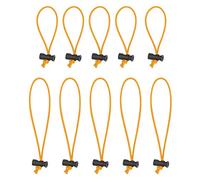 Foto&Tech Multipurpose Extra Thick Elastic Cable Tie and Organizer, Adjustable Cable Strap Toggle Tie, Reusable Tangle Tamer, Cable Management for Cord and Cable (5x 16CM+5x 25CM, Orange)