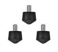 Foto&Tech Universal Anti-Slip 3/8" Rubber Foot Spike Compatible with Andoer Benro Gitzo Induro Kingjoy Manfrotto Weifeng RRS 3/8"-16 Thread Tripod Monopod on Smooth Uneven Surface 30mm x 40mm (3 PCS)