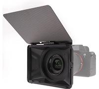 Foto4easy Lightweight Mini Matte Box with Carbon Fiber Top Flag for DSLR Mirrorless Cameras,Compatible with 52mm/55mm/58mm/62mm/67mm/72mm/77mm/82mm Lens