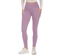FOTOCITI Gym Leggings for Women with Pockets Black High Waisted Leggings Soft Elastic Opaque Tummy Control Slim Trousers Sports Workout Running Yoga Pants