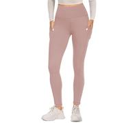 FOTOCITI Gym Leggings for Women with Pockets Black High Waisted Leggings Soft Elastic Opaque Tummy Control Slim Trousers Sports Workout Running Yoga Pants