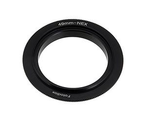 Fotodiox 10-Reverse-NEX-49 49MM Filter Thread Macro Reverse Mount Adapter Ring for Sony E-Series Camera Fits Sony