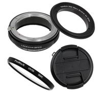 Fotodiox 55MM Macro Reverse Ring Kit with G and DX Type Lens Aperture Control, 52MM Lens Cap and 52MM UV Protector to be compatible with Nikon