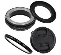 Fotodiox 62MM Macro Reverse Ring Kit with G and DX Type Lens Aperture Control, 52MM Lens Cap and 52MM UV Protector - Compatible with Nikon F-Mount (G-Type) lenses
