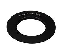 Fotodiox Adapter - M39/L39 to Canon EOS (EF, EF-S) - Black Metal All-Metal Design - Manual Aperture Control