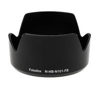 Fotodiox BLACK Dedicated Flower Lens Hood, fits Nikon 1-series 10-30mm NIKKOR Lens, replacing-HB-N101