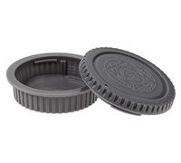 Fotodiox Designer Camera Body & Rear Lens Cap Set Compatible with All Canon EOS EF/EF-s Cameras & Lenses - Grey