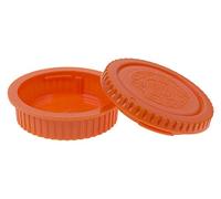 Fotodiox Designer Camera Body & Rear Lens Cap Set Compatible with All Canon EOS EF/EF-s Cameras & Lenses - Orange