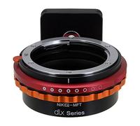 Fotodiox DLX Lens Adapter - Compatible with Nikon F Mount (G-Type) Lenses to fit Micro Four Thirds (MFT, M4/3) Mirrorless Cameras; w/Long-Throw De-Clicked Aperture Control