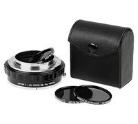 Fotodiox DLX Stretch Lens Adapter - Compatible with Canon EOS (EF & EF-S) Lens to L-Mount Alliance Mirrorless Cameras with Macro Focusing Helicoid and Magnetic Drop-in Filters
