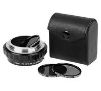 Fotodiox DLX Stretch Lens Adapter - Compatible with Contax/Yashica (CY) Lens to EOS R/RF Mount Mirrorless Cameras with Macro Focusing Helicoid and Magnetic Drop-in Filters