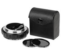 Fotodiox DLX Stretch Lens Adapter - Compatible with FD & FL Lens to EOS R/RF Mount Mirrorless Cameras with Macro Focusing Helicoid and Magnetic Drop-in Filters
