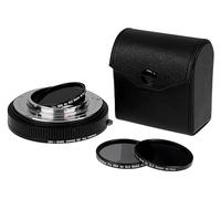 Fotodiox DLX Stretch Lens Adapter - Compatible with Mamiya 645 (M645) Mount Lens to Nikon F Mount D/SLR Cameras - with Macro Focusing Helicoid and Magnetic Drop-in Filters
