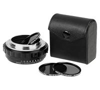 Fotodiox DLX Stretch Lens Adapter - Compatible with Nikon F Mount G-Type Lens to L-Mount Alliance Mirrorless Cameras with Macro Focusing Helicoid and Magnetic Drop-in Filters