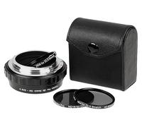 Fotodiox DLX Stretch Lens Adapter - Compatible with Olympus Zuiko (OM) 35mm Lens to EOS R/RF Mount Mirrorless Cameras with Macro Focusing Helicoid and Magnetic Drop-in Filters