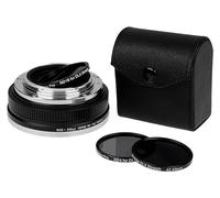 Fotodiox DLX Stretch Lens Adapter - Compatible with Pentax 645 (P645) Mount SLR Lens to Canon EF Mount D/SLR Cameras - with Macro Focusing Helicoid and Magnetic Drop-in Filters