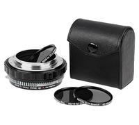 Fotodiox DLX Stretch Lens Adapter - Compatible with Pentax K Auto Focus Mount (PK AF) Lens to L-Mount Alliance Mirrorless Cameras with Macro Focusing Helicoid and Magnetic Drop-in Filters