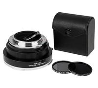 Fotodiox DLX Stretch Lens Mount Adapter - Compatible with Pentax 6x7 (P67) Mount Lens to Canon EOS (EF, EF-S) Mount D/SLR Camera Body with Macro Focusing Helicoid and Magnetic Drop-in Filters