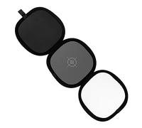 Fotodiox Hand Hold Collapsible Disc, Tri-Fold Reflector + Gray Card/White Balance Digital Target Combo