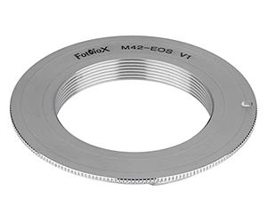 Fotodiox Lens Mount Adapter Compatible with M42 Type 1 Lenses on Canon EOS EF/EF-S Cameras