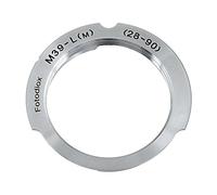 Fotodiox Lens Mount Adapter, M39 (39mm x1 Thread, Leica Screw Mount) Lens to Leica M Adapter with 28mm/90mm Frame Line, fits Leica M3 · M2 · M1 · M4 · M5 · CL · M6 · MP · M7 · M8 · M9, Hexar RF · Epson R-D1 · 35mm Bessa · Cosina Voigtländer · Minolta CLE · Rollei 35 RF · Zeiss Ikon