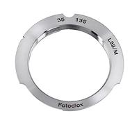 Fotodiox Lens Mount Adapter, M39 (39mm x1 Thread, Leica Screw Mount) Lens to Leica M Adapter with 35mm/135mm Frame Line, fits Leica M3 · M2 · M1 · M4 · M5 · CL · M6 · MP · M7 · M8 · M9, Hexar RF · Epson R-D1 · 35mm Bessa · Cosina Voigtländer · Minolta CLE · Rollei 35 RF · Zeiss Ikon