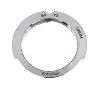 Fotodiox Lens Mount Adapter, M39 (39mm x1, Thread Leica Screw Mount) Lens to Leica M Adapter with 50mm/75mm Frame Line, fits Leica M3 · M2 · M1 · M4 · M5 · CL · M6 · MP · M7 · M8 · M9, Hexar RF · Epson R-D1 · 35mm Bessa · Cosina Voigtländer · Minolta CLE · Rollei 35 RF · Zeiss Ikon
