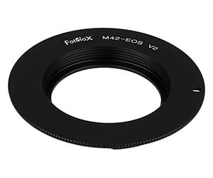 Fotodiox Lens Mount Adapter - M42 Type 2 (42mm x1 Screw Mount) Lens to Canon EOS (EF, EF-S) Mount SLR Camera Body