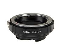 Fotodiox Lens Mount Adapter with Leica 6-Bit M-Coding - Nikon Nikkor F Mount G-Type D/SLR Lens to Leica M Mount Rangefinder Camera Body with Built-in Aperture Control Dial, Black