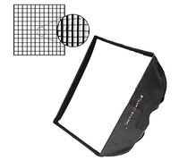Fotodiox Pro 24x24in (60x60cm) Softbox Kit - Standard Softbox with Eggracte Grid and On Camera Flash Speedring