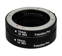 Fotodiox Pro Automatic Macro Extension Tube Kit for Sony E-Mount (NEX) Mirrorless Camera System with Auto Focus (AF) and TTL auto Exposure for Extreme Close-up (10mm, 16mm) - Fits Sony NEX-3, NEX-5, NEX-7, A7, A7r, etc.