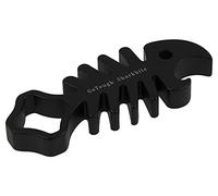 Fotodiox Pro GoTough Sharkbite - Black Aluminum Metal GoTough Wrench for Tightening GoPro Mounting Knobs, Screws and Bolts; Shark Styled Wrench with Bottle Opener