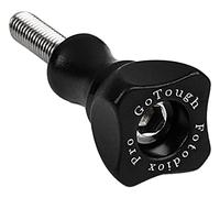 Fotodiox Pro GoTough Short Black Thumbscrew for GoPro Cameras - 25mm Black Aluminum Metal Bolt Knob with Stainless Screw - for Sport Camera Gopro Hero Hd, Hero1, Hero2, Hero3 and all GoPro Adapter Mounts and Extension Arms