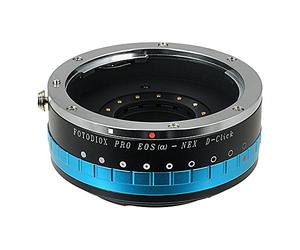 Fotodiox Pro Iris Lens Mount Adapter Compatible with Canon EOS EF Lenses to Sony E-Mount Cameras