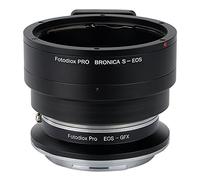 Fotodiox Pro Lens Mount Double Adapter, Bronica S Mount and Canon EOS (EF / EF-S) D/SLR Lenses to Fujifilm G-Mount GFX Mirrorless Digital Camera Systems (such as GFX 50S and more)