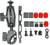 Fotoleey Camera Motorcycle Mount Kit for Insta360- Camera Handlebar Clamp and Adhesive Helmet Mount, Compatible with Insta360 X4, X3, X2, GO 3,Ace Pro, Ace, GoPro Hero 12, Hero 11, Hero 10