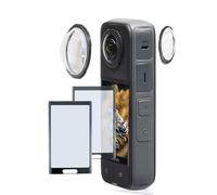 Fotoleey Lens Guard for Insta360 X4, Tempered Glass, including Screen Protector