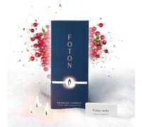 Foton Pearled Candle 18 Oz - Mulled Magic Fall Scent Non Toxic Luxury Long Lasting Powder Wax Sand Candles up to 120 Hours - Refillable Pearl Foton Candle Sand with 30 Wicks