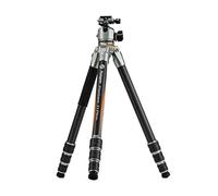 Fotopro 59 inch Travel Tripod,Carbon Fiber Tripod with 44mm Low Profile Ball Head,Camera Tripod for DSLR Video Camcorder, Max Load 44lbs,T1 Plus Basic